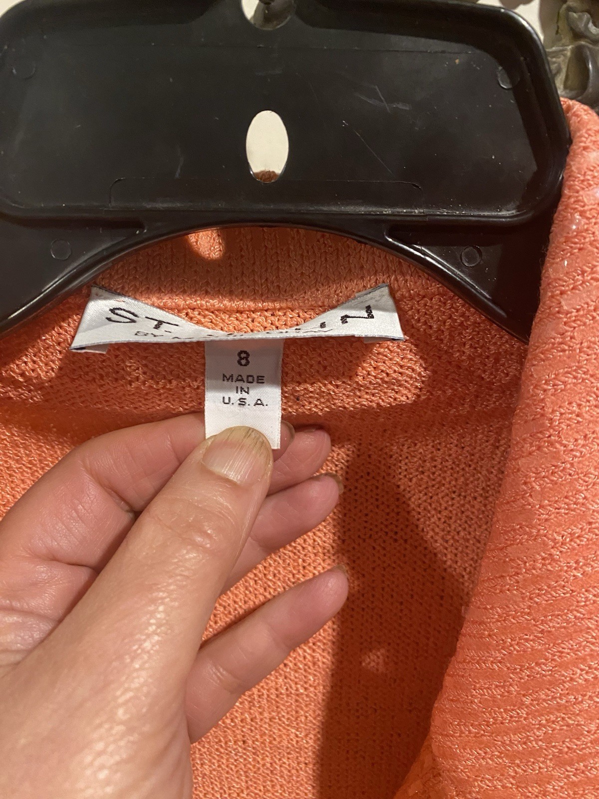 St John Jacket Orange Sequins Read Description - image 2