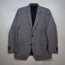 NEW Tommy Hilfiger 42R Blue Red White Cotton Plaid Mens Blazer Jacket Sport Coat
