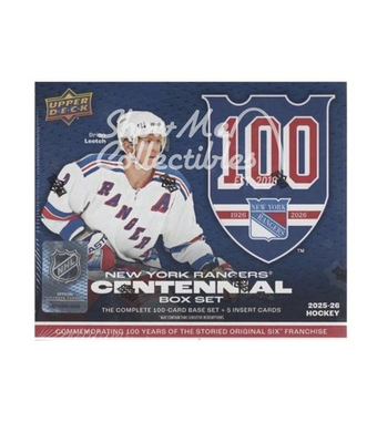 #ad 2025 26 Upper Deck New York Rangers Centennial Hockey Box Set FREE SHIP 🔥 $49.95