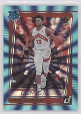2021-22 Panini Donruss Rated Rookie Holo Teal Laser David Johnson #243 ni4