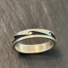 Marcus Coochwikvia Hopi Sterling Silver Vintage 4.5mm Band Ring Size 10