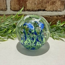 Murano Style Hand Blown Glass Aquarium Paperweight Fish Tropical