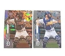 2020 Topps Chrome (×2) Sepia Refractor/Base Jake Rogers RC (TIGERS) !!