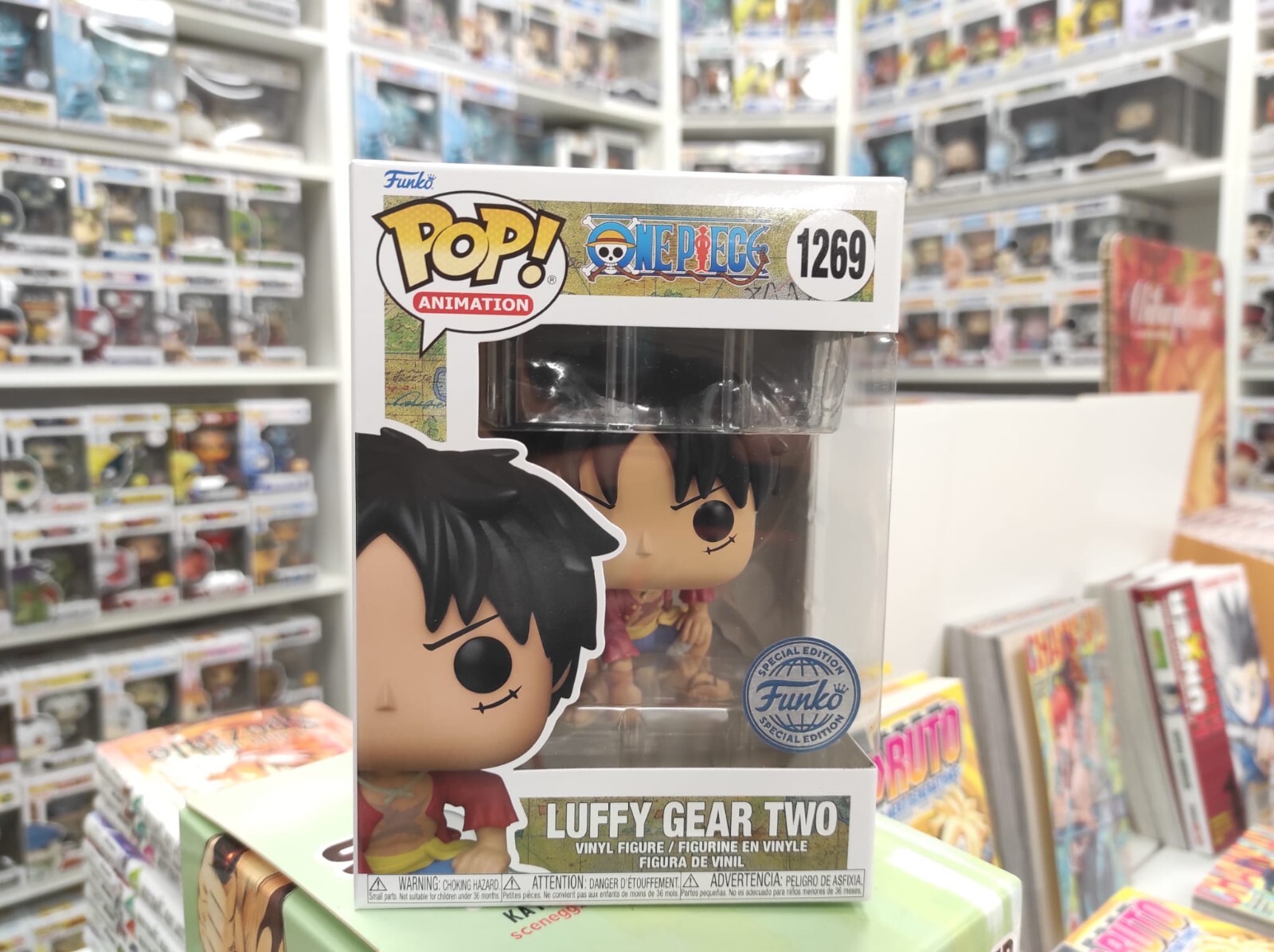 FUNKO POP LUFFY GEAR TWO 1269 - ONE PIECE SPECIAL EDITION ORIGINAL + PROTECTOR