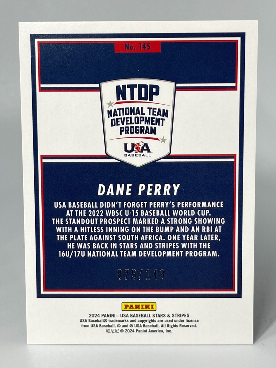 perry ページです。 2024 Panini USA Stars & Stripes DANE PERRY #145 Blue Parallel 079