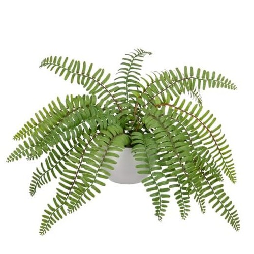 Artificial Fern Potted Plant for Outdoors Indoors Lifelike Faux Boston Green 3