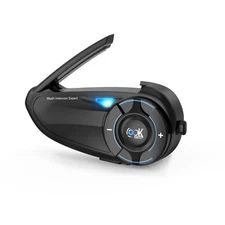 Q8 Motorcycle Helmet Intercom for 6Riders 1000m Talking at The Same Time Headset