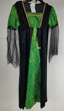 Pre Owned Rubies Halloween Costume Black  Green Spider Witch Size Medium T 3