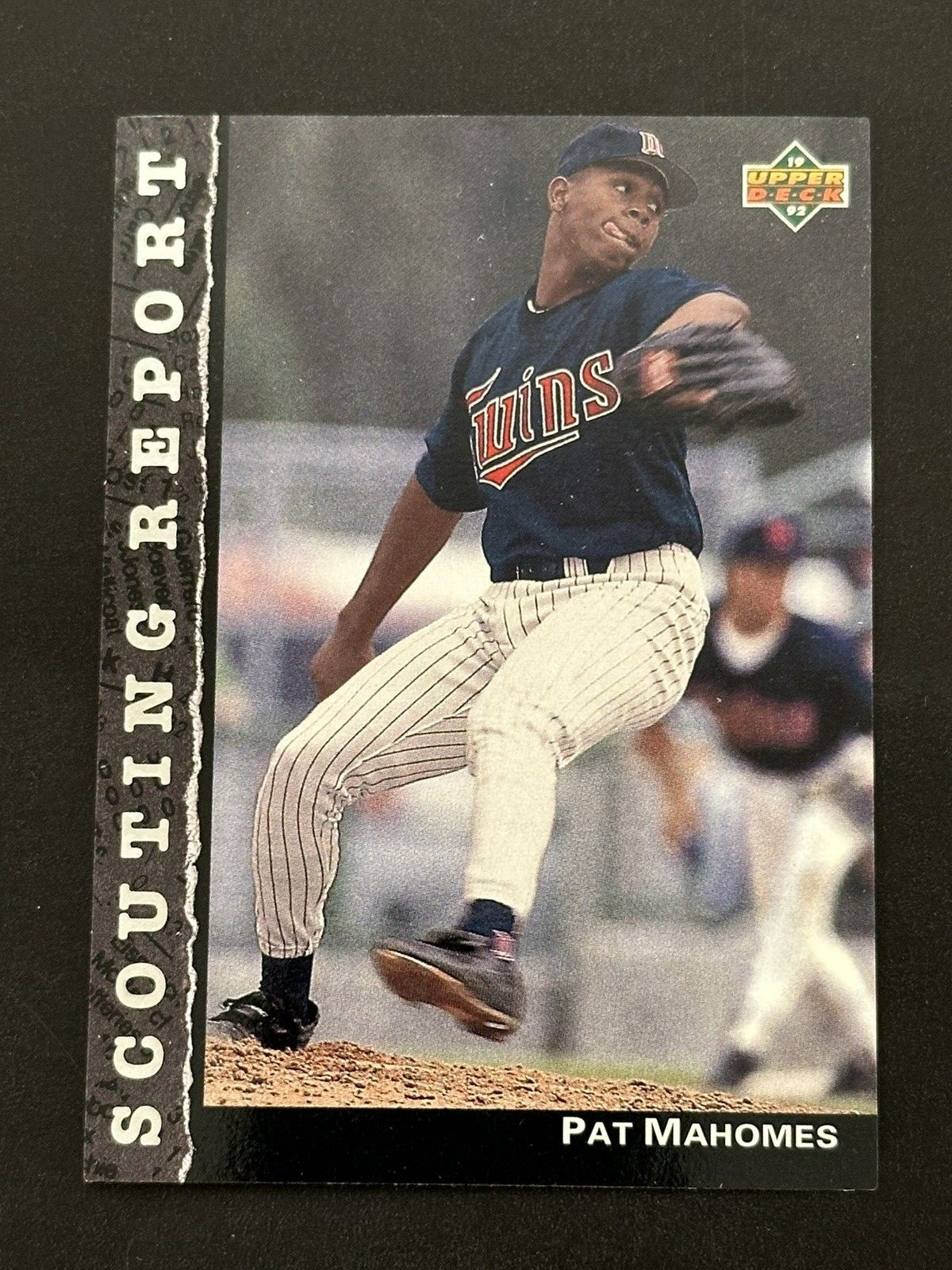1992 Upper Deck Baseball Scouting Report #SR16 Pat Mahomes Minnasota Twins NM-MT