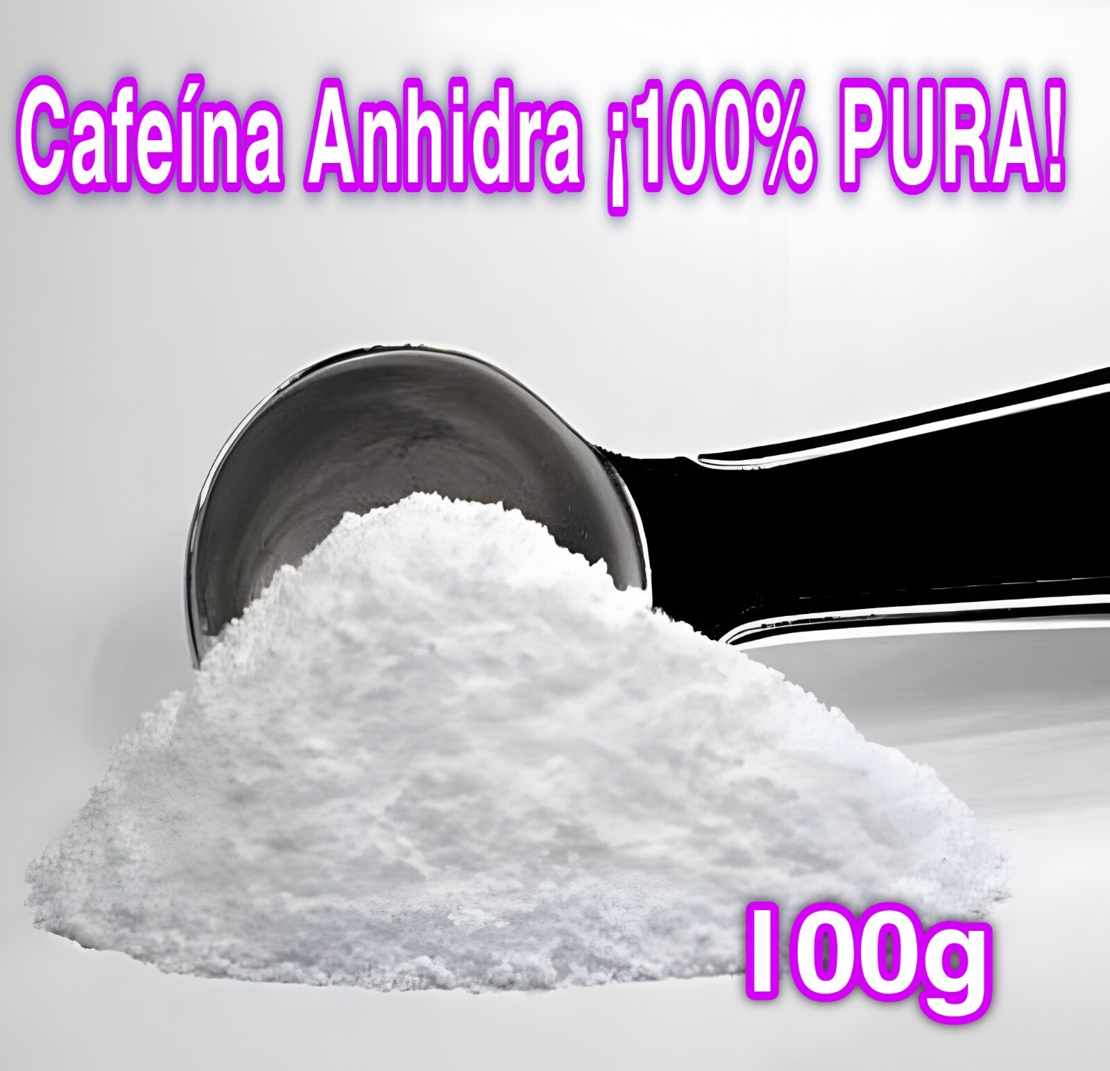 CAFEÍNA PURA 100% EN POLVO 100g - CAFEÍNA ANHIDRA EN POLVO 100% PURA 100g