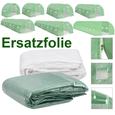 Ersatzfolie Folie für Gewächshaus Gartentunnel Treibhaus Garten Ersatz