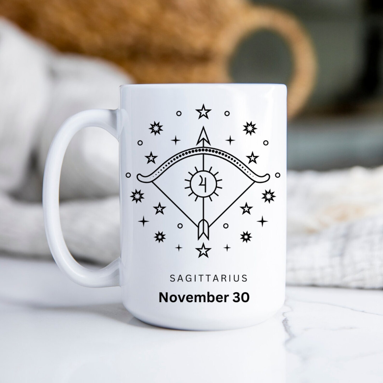 Custom Sagittarius Zodiac Sign Coffee Mug Personalized Gift