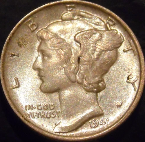 1941-P Mercury Dime Gem BU Uncirculated