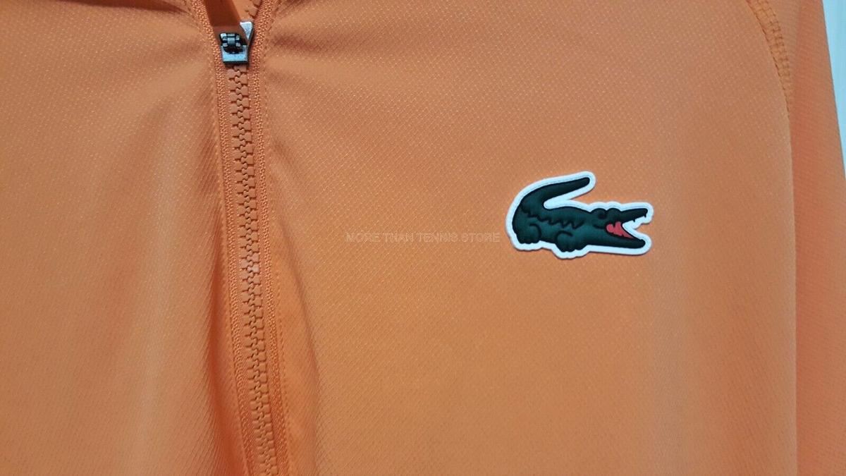 Lacoste Sport Unisex Miami Open Full Zip Jacket Orange BH9178 51
