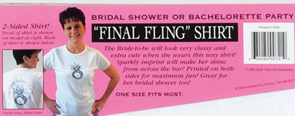 CAMISA DE NOVIA FINAL FLING ANTES DEL RING NUEVA EN PAQUETE ÚLTIMA IZQUIERDA Foto 4 de 4