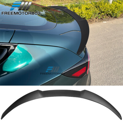 #ad Fits 17 23 Tesla Model 3 IKON Style Rear Trunk Spoiler Tail Wing ABS Matte Black $69.99