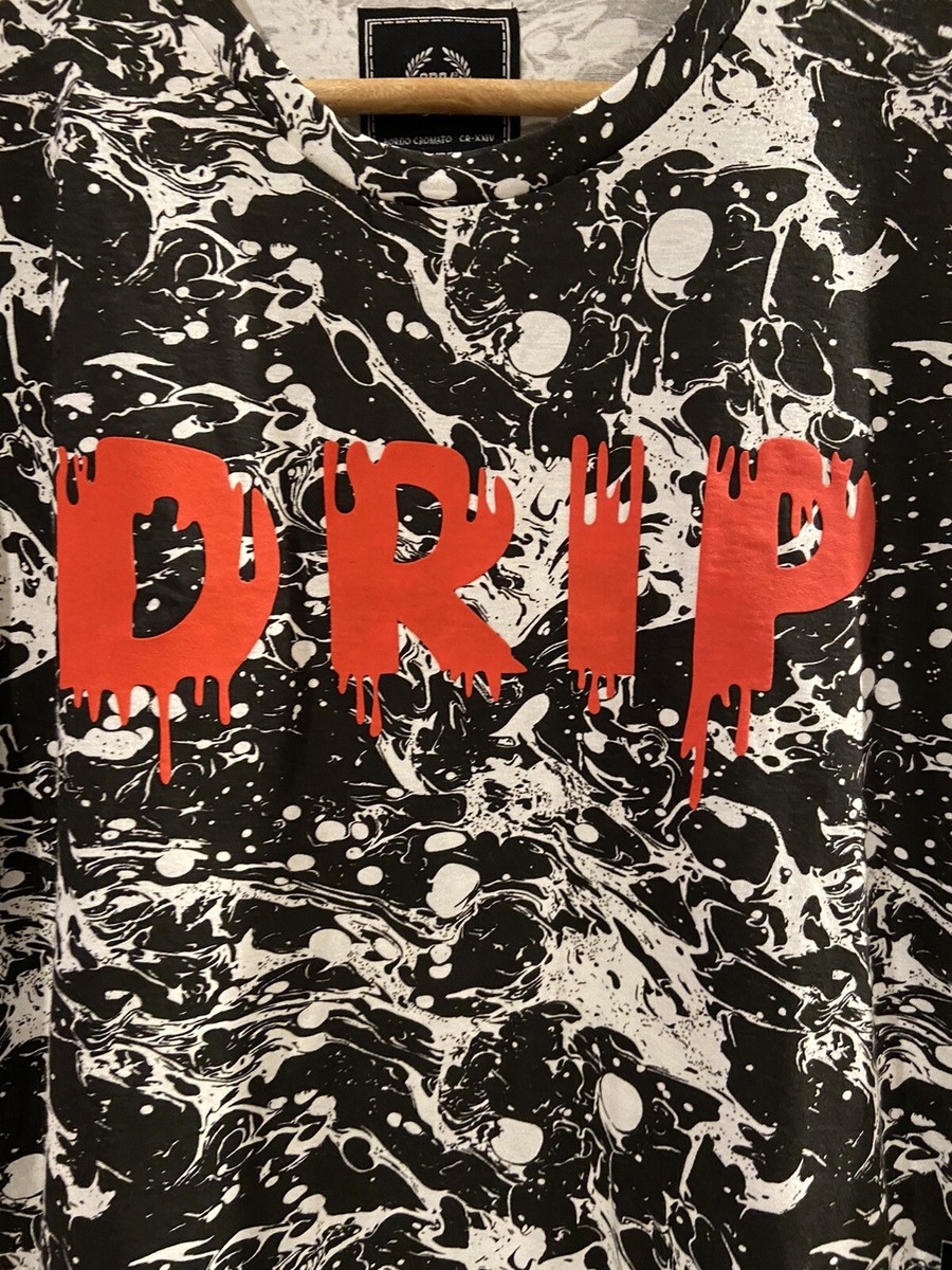 CR-24 Chrome Edge Bordo Cromato Drip Graphic T Shirt Men's SZ M