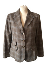 ** Guy Rover ** Tweed Jacket ** 46 / Uk 12 ** Italian ** Wool ** Country Chic **