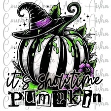Sublimation Transfer Halloween Showtime Pumpkin Ready To Press Heat Transfer
