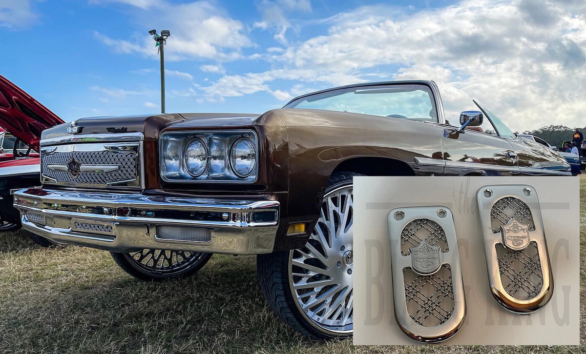 1975-1976 Chevy Caprice Chrome Mesh Tiarra Grille Triple Weave