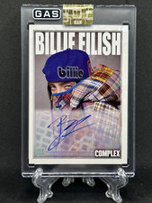 Billie Eilish Complex x GAS Limited Edition SSP Cracked Ice Foil Auto Card # /10