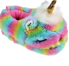 Unicorn Aline Slippers Toddler Girls Size 5-6 Multicolor Rainbow NEW