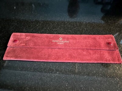 Patek Philippe - Uhrenetui Uhrenhülle, Reiseetui - rotes Leder Vintage
