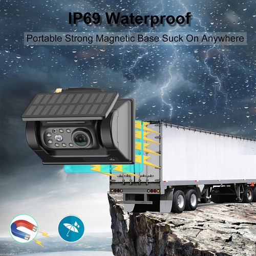 5" wireless 2CH car monitor solar magnetic reversing camera for truck RV caravan - Picture 19 of 20