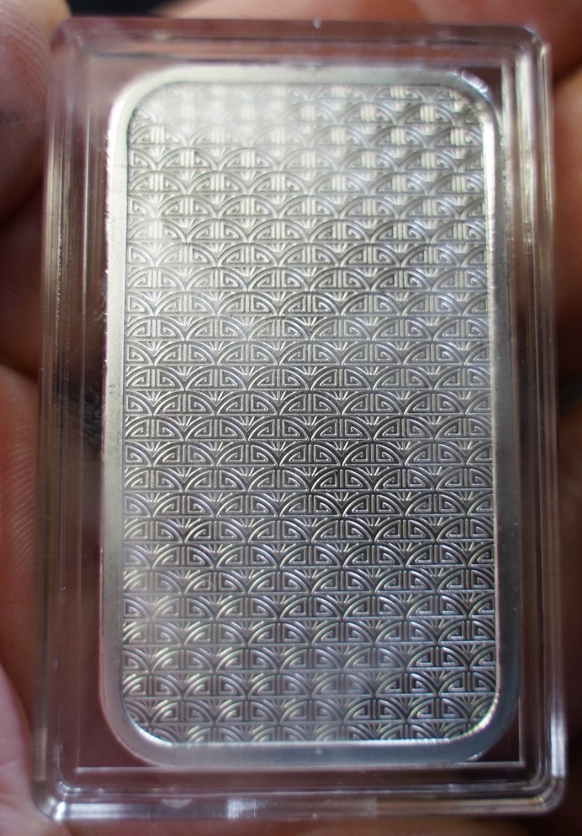 Samurai sword Golden State Mint 1 Troy oz .999 fine silver art bar