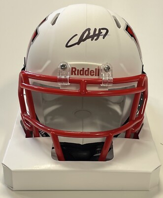CAM CAMERON RISING SIGNED UTAH UTES RIDDELL MINI HELMET BECKETT WITNESS ...