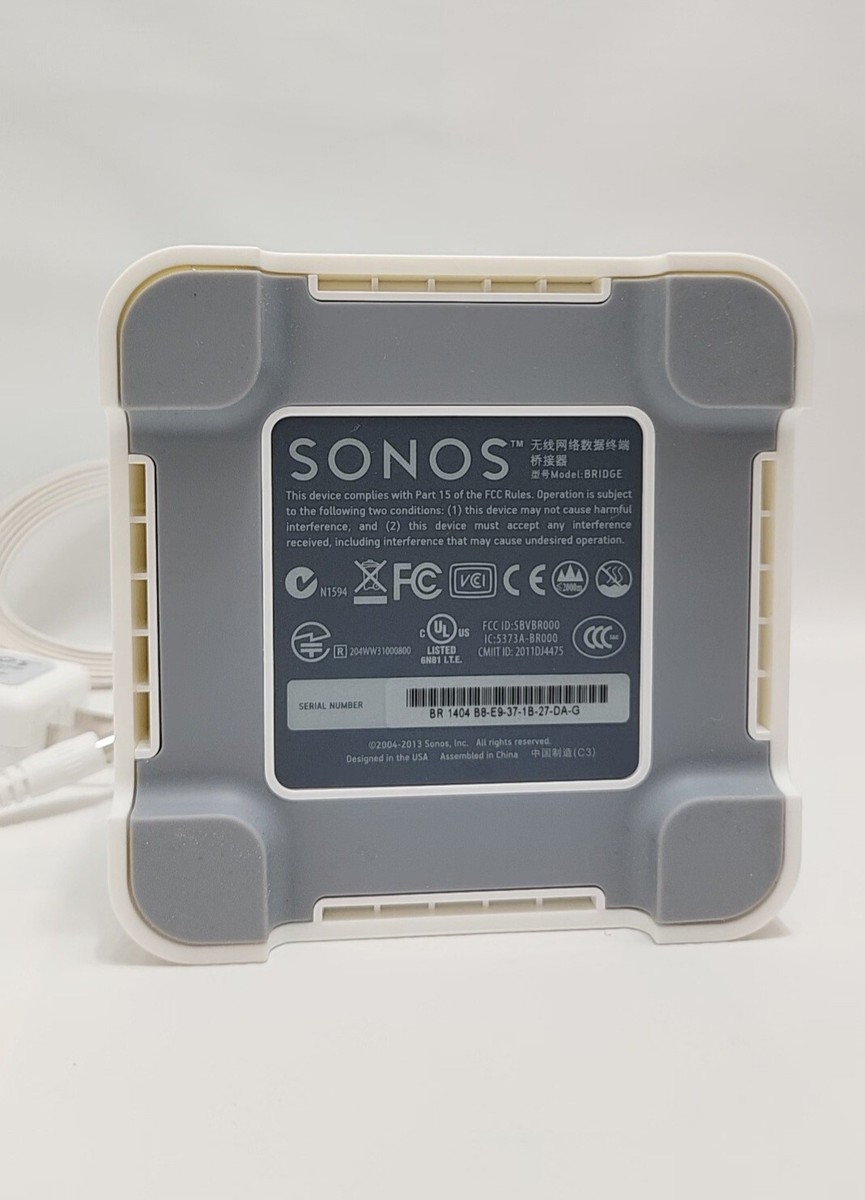 Sonos Bridge Connects a Sonos Music System to a Router ( No Retail