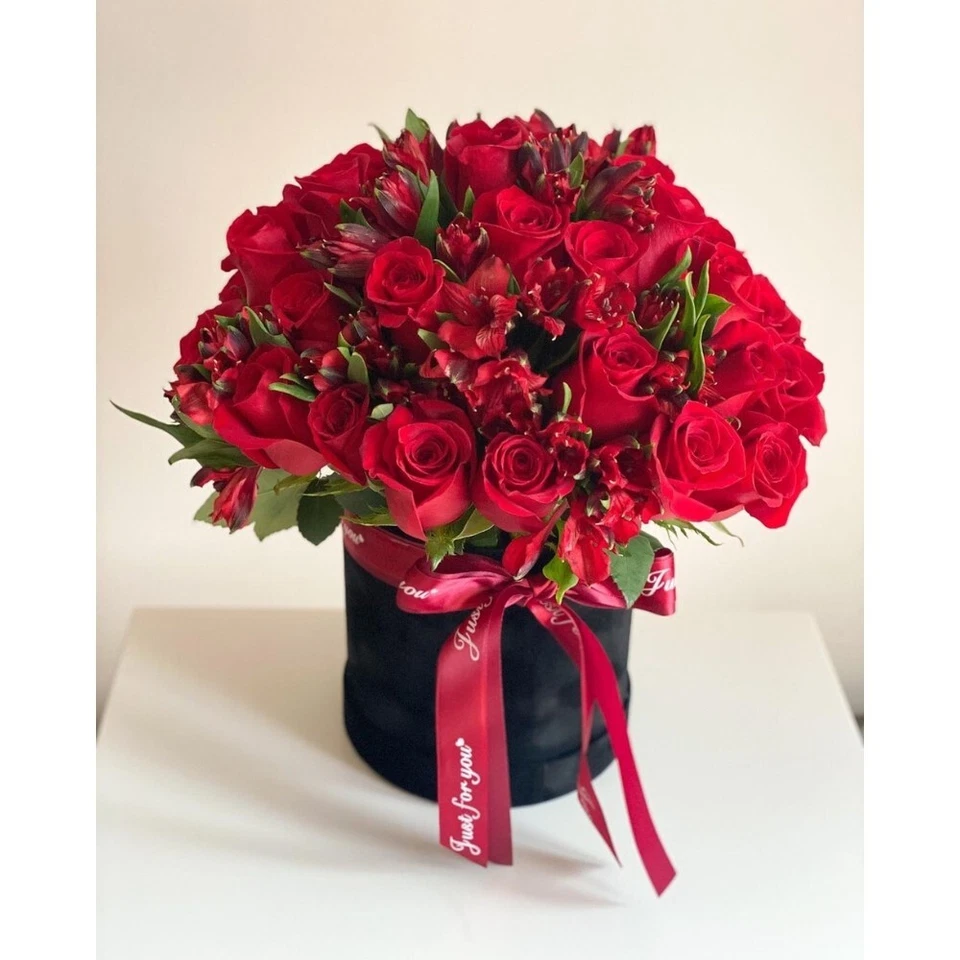 Caixas de presente redondas de flores de veludo para casamentos, namorados, arranjos florais - Imagem 4 de 4