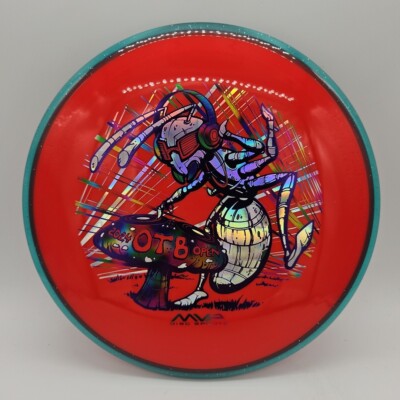 Axiom OTB Open Prism Neutron Trance (Stamp Variant) Red/Rainbow Jellybean 