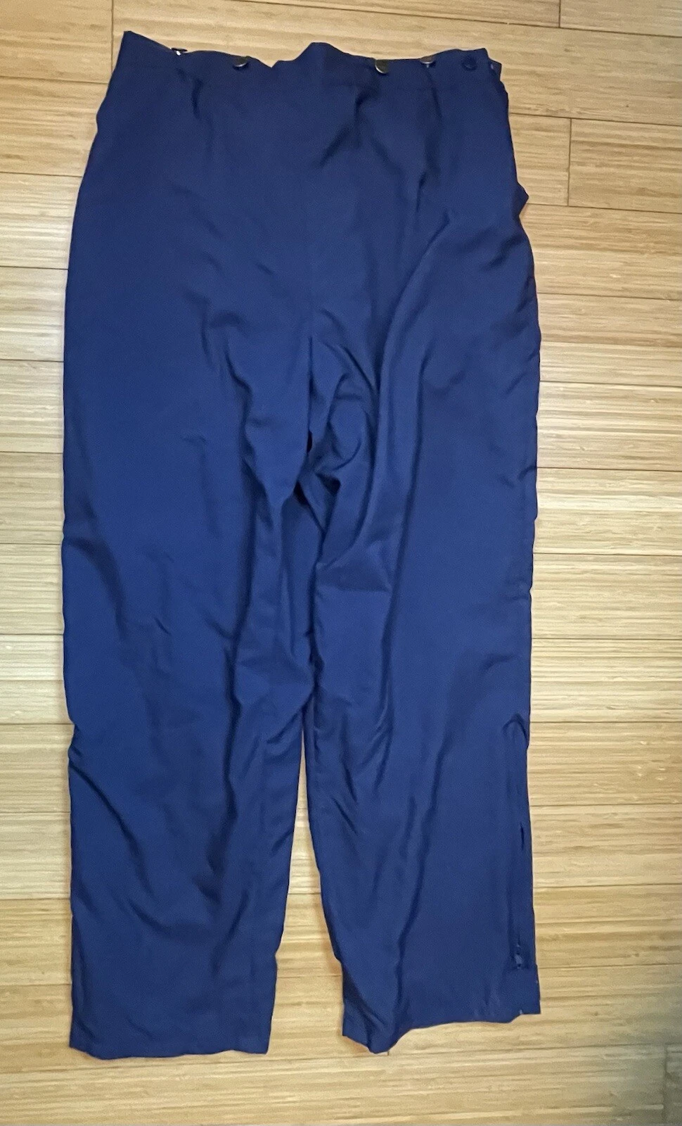 Foresters Outerwear Mens XL Rain Pants Blue Gore-Tex GTX Waterproof Ankle Zips