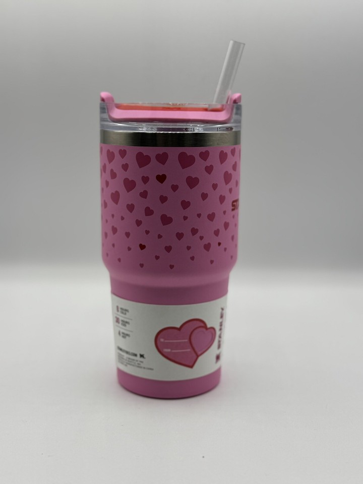 Stanley Cup Valentine’s Day 2025 Pink Sweet Hearts 30oz Tumbler [SHIPS