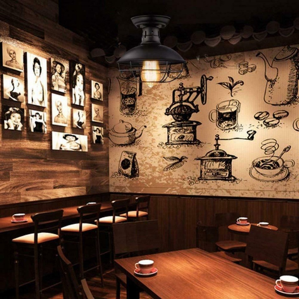 Farmhouse Rustic Industrial Pendant Light Hanging Ceiling Pendant Lamp