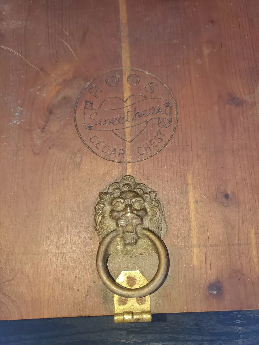 Vintage ROOS Sweetheart CEDAR CHEST Trinket Box eBay