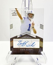 2021 LEAF ULTIMATE DRAFT ZACH WILSON 09/25 ULTIMATE CLEAR AUTO-GOLD