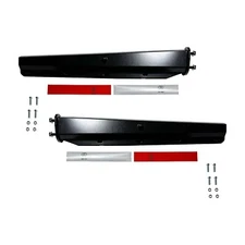 Black 2.5" Bolt Semi Truck Straight Spring Loaded Mud Flap Hanger RH & LH Side