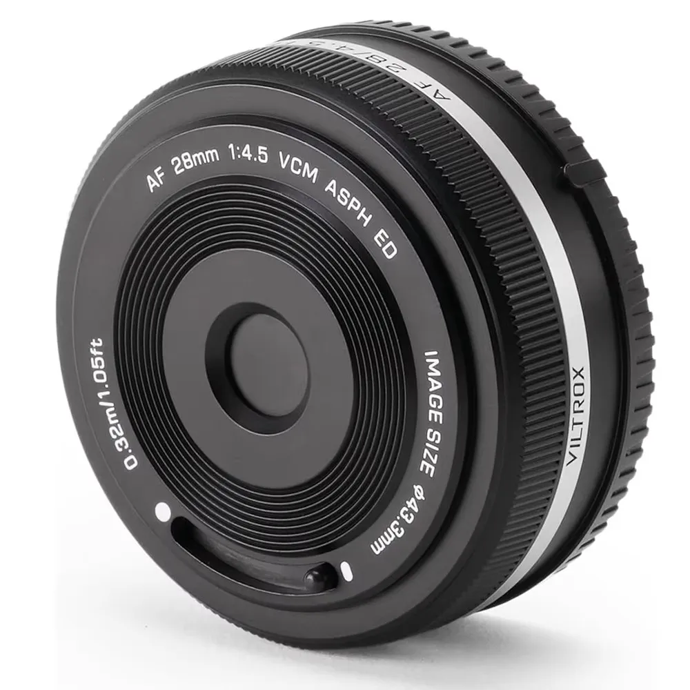 viltroxのAF 28mm f4.5　ソニーE Amazon.com : VILTROX 28mm f4.5 Pancake Lens for Sony E, Auto