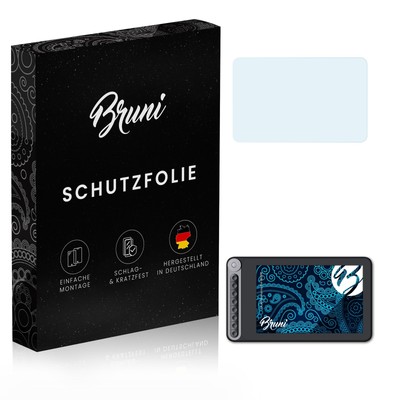 Bruni 2x Folie für Huion Inspiroy Dial Q620M Schutzfolie Displayschutzfolie