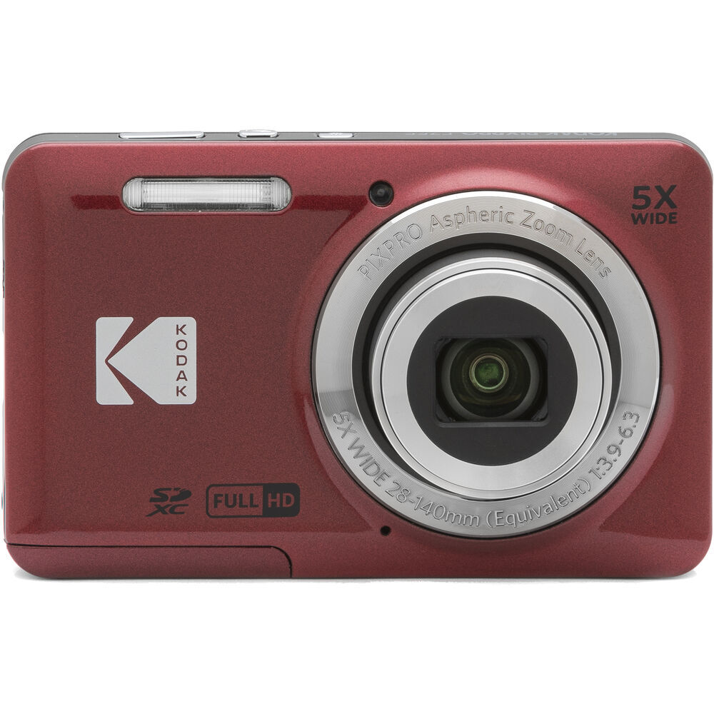 【レア】【新品未使用】kodak fz55 Kodak PIXPRO FZ55 Digital Camera (Red) + 1 Yr Warranty + Flash
