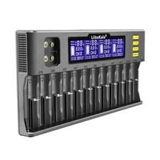 LiitoKala Lii-S12 12-Slot Battery Charger For Li-ion/IMR/LiFePO4 Ni-MH AA AAA SU
