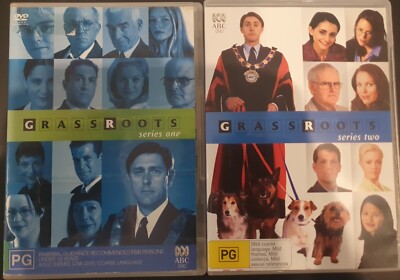 GRASSROOTS DVD SEASON 1 & 2 SERIES TWO AUSTRALIAN TV GEOFF MORRELL, ZOE CARIDES