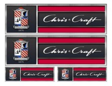 Chris Craft Stickers Hull Tags Replica in Vinyl