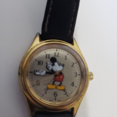 Mickey Mouse Disney Watches Leather Straps For Parts or Repair Only Untested 3 - Picture 3 of 12