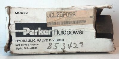 Parker VCL20P05A 1.25'' NPSF 3000 PSI 50 GPM Hydraulic Check Valve