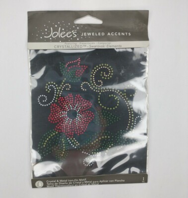 Jolee's Jeweled Accents Crystallized Swarovski Elements Crystal & Metal Iron-on