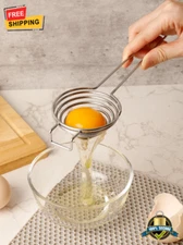 1 pc Stainless Steel Egg Separator - Perfect for Quick Yolk and White Separation