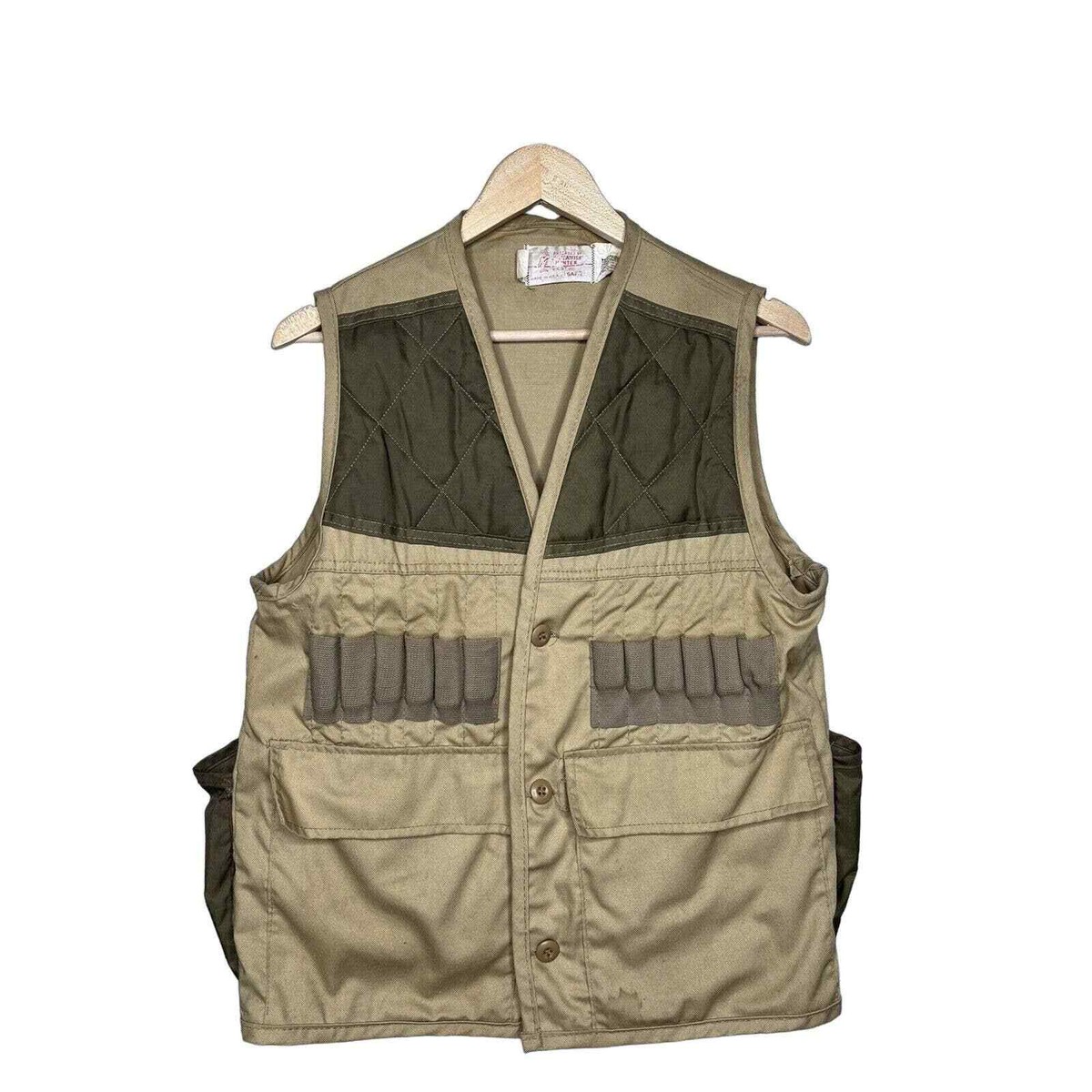 Vintage USA Jim Catfish Hunter SafTbak Tan Hunting Vest Duck Vintage USA Jim Catfish Hunter SafTbak Tan Hunting Vest Duck
